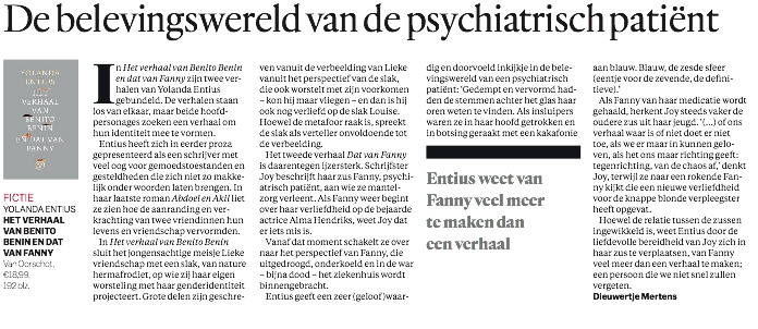 Het Parool over Het verhaal van BB en dat van Fanny