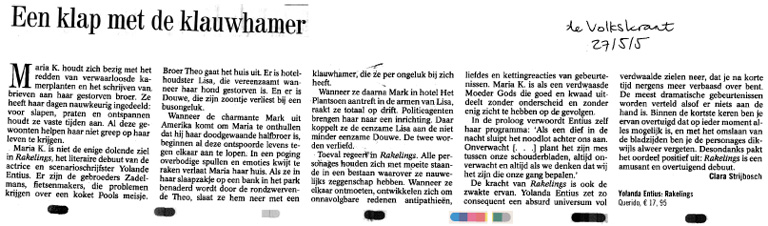 de Volkskrant over Rakelings